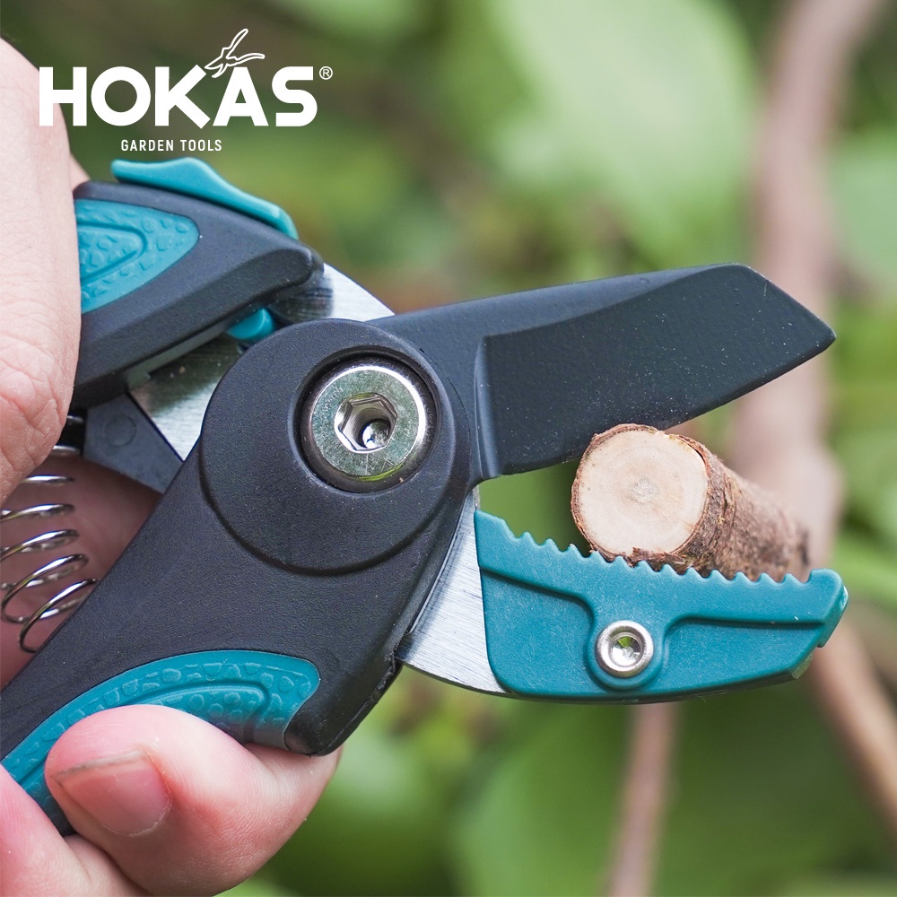【HOKAS】S984刀砧型修枝剪 (園藝剪刀 花剪 樹枝剪 平口修枝剪 剪定鋏 樹剪 果樹剪 嫁接剪 採果剪), , large