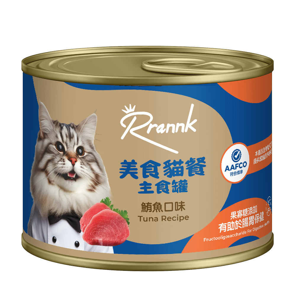 Rrannk瑞可美食貓餐主食罐-鮪魚口味185g, , large