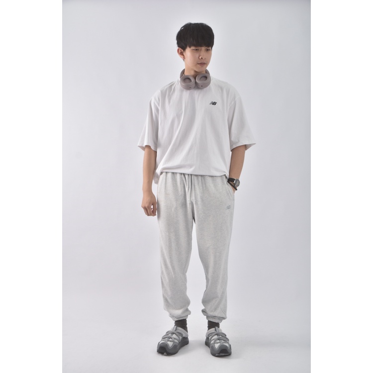 (L) 【范姜彥豐私服】new balance高腰男裝運動棉質束口灰色長褲二手衣, , large