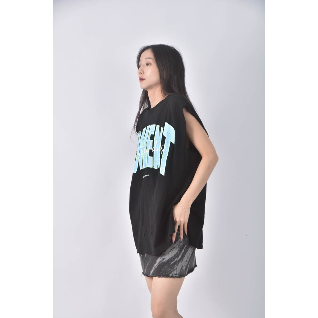 (2XL) n9ck字母黑色上衣二手衣, , large