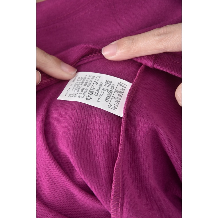 (XL) jjuny韓牌質感紫色長袖上衣二手衣, , large