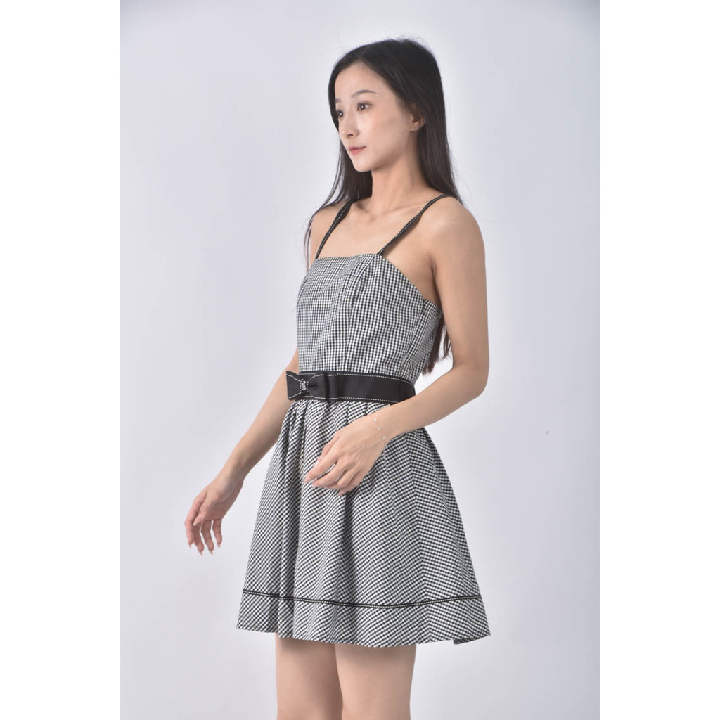 (XS（含）以下) knights bridge綁帶黑色洋裝二手衣, , large