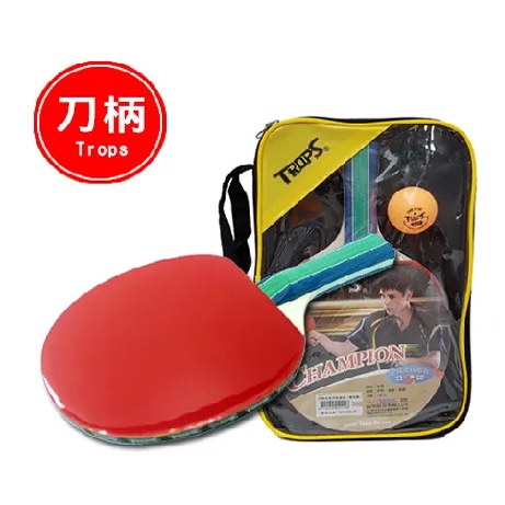 Success成功 44111-1 刀柄五夾光面桌球拍(學校級)