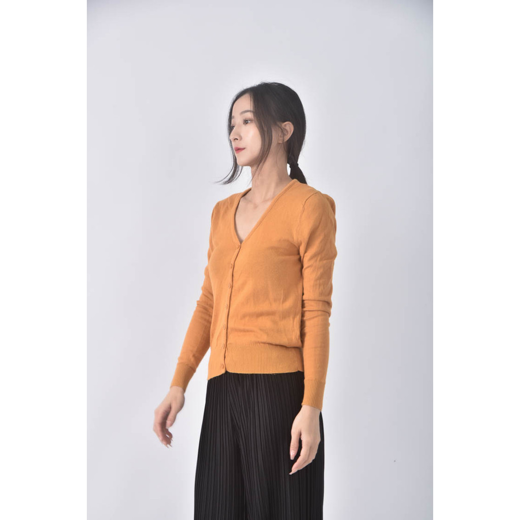 (XS（含）以下) lativ排扣黃色外套二手衣, , large