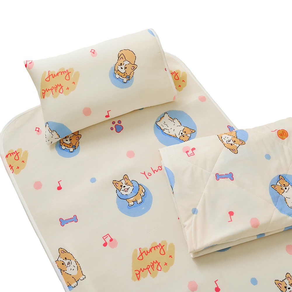 【DUYAN 竹漾】Cool-Fi 透氣涼感6D兒童午睡墊 / 70x120cm / 萌伴午後, , large