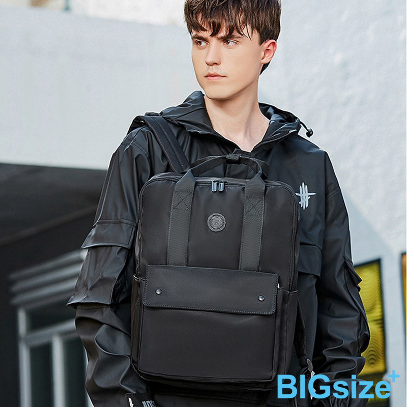 潮流 後背包 雙肩包 多功能 時尚 學生書包 旅行背包-黑-0808121, , large