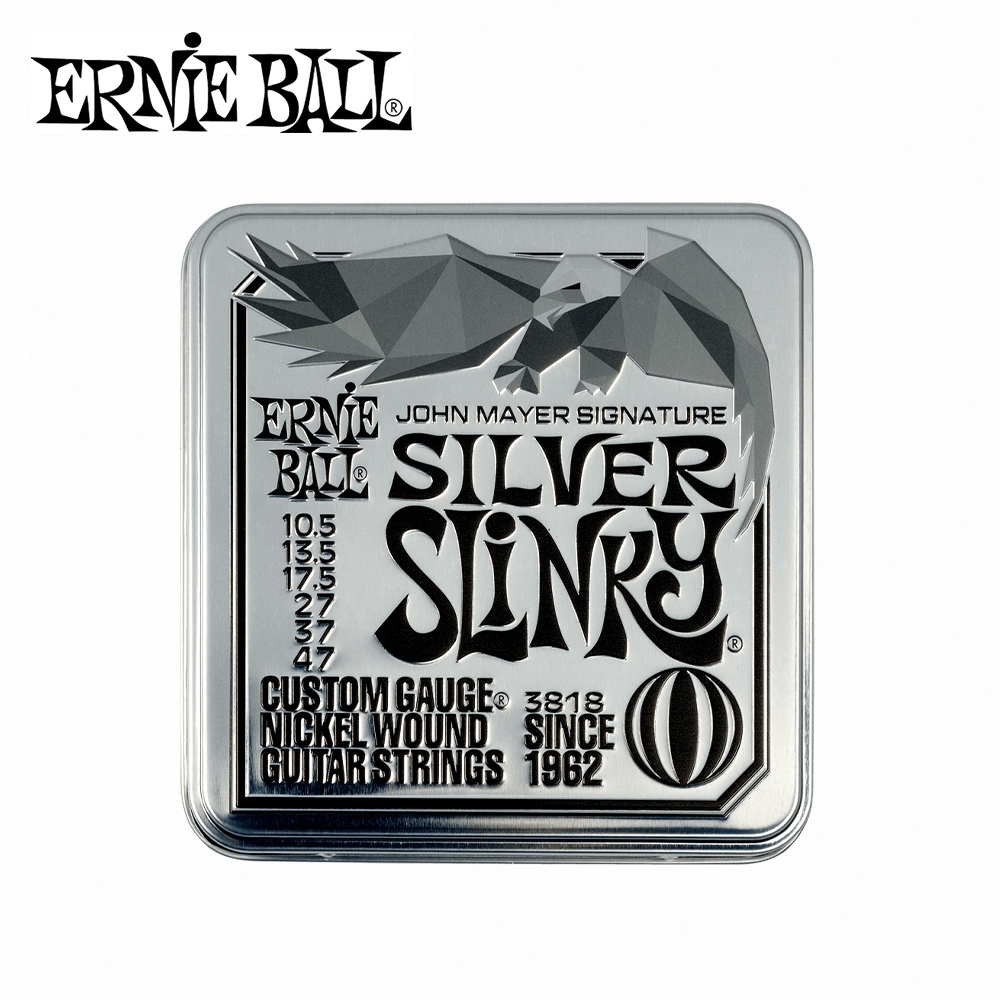 ERNIE BALL 3818 John Mayer Silver Slinky 電吉他套弦 10.5-47【敦煌樂器】, , large