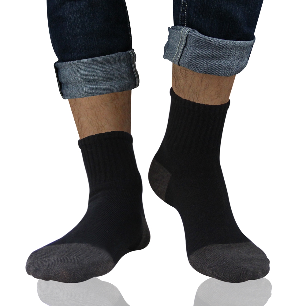 【D&G】1/2竹炭男學生襪-D331 男襪 短襪, , large