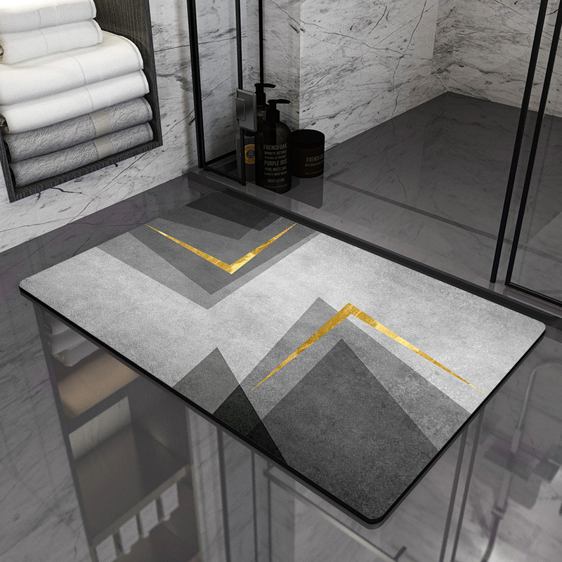 gray-and-gold-diatomaceous-earth-mat