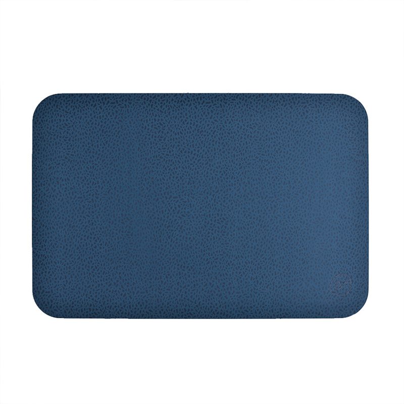 【怪獸】B+ 20秒進階瞬吸 軟式珪藻土吸水地墊 蘊石系列 (60x40cm) -蘊石藍, , large