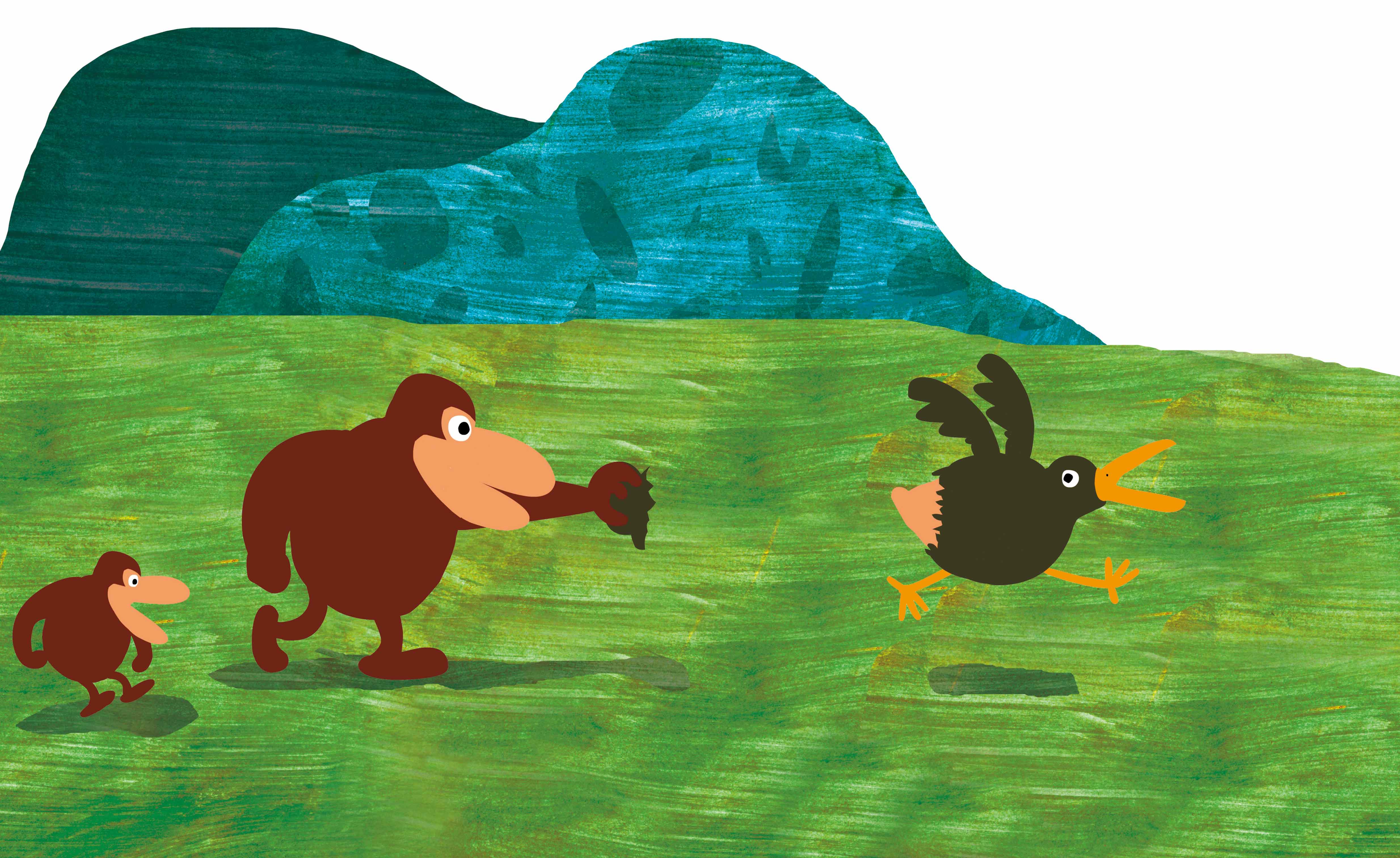 《南門書局》單本繪本館~猩猩抓鳥 1本, , large