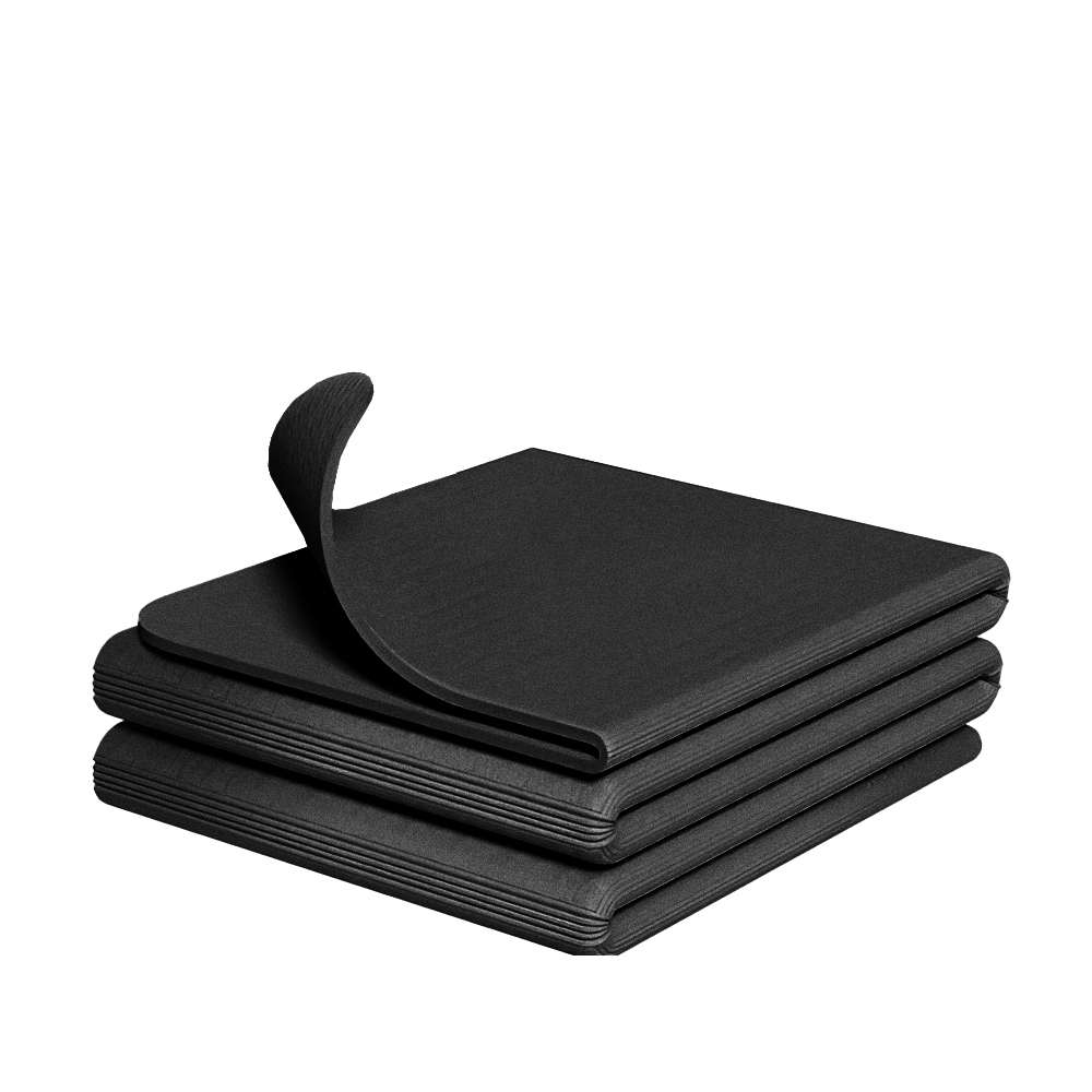 【上手家居】折疊瑜珈墊 183cm 黑色(跳繩墊/健身墊/摺疊瑜珈墊/折疊瑜伽墊/加大瑜珈墊/摺疊瑜伽墊), , large