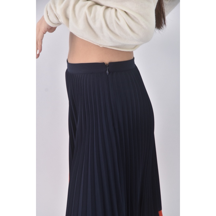 (XL) nautica百褶藍色長裙二手衣, , large