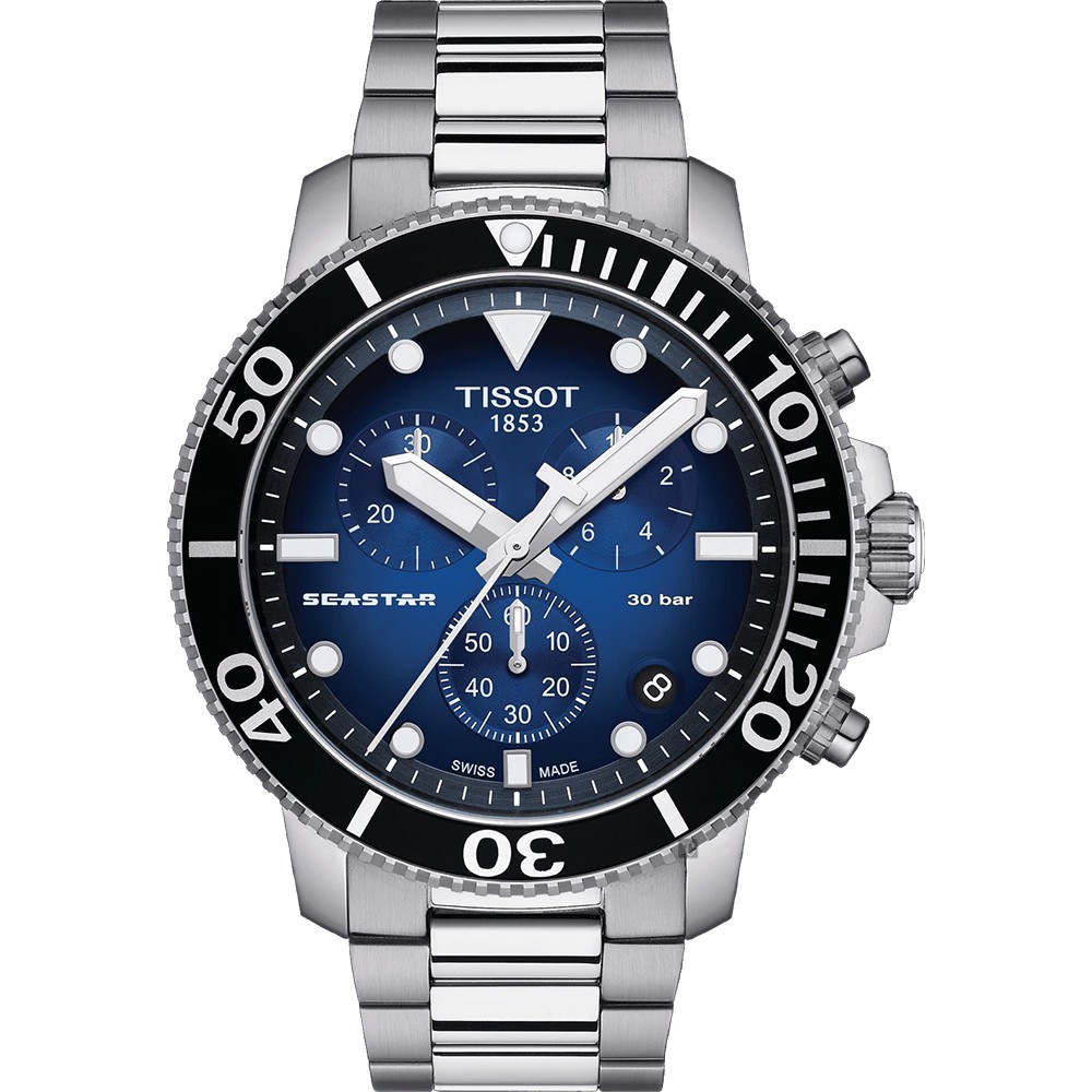 TISSOT 天梭 Seastar 1000 海洋之星300米潛水計時錶-45mm T1204171104101, , large