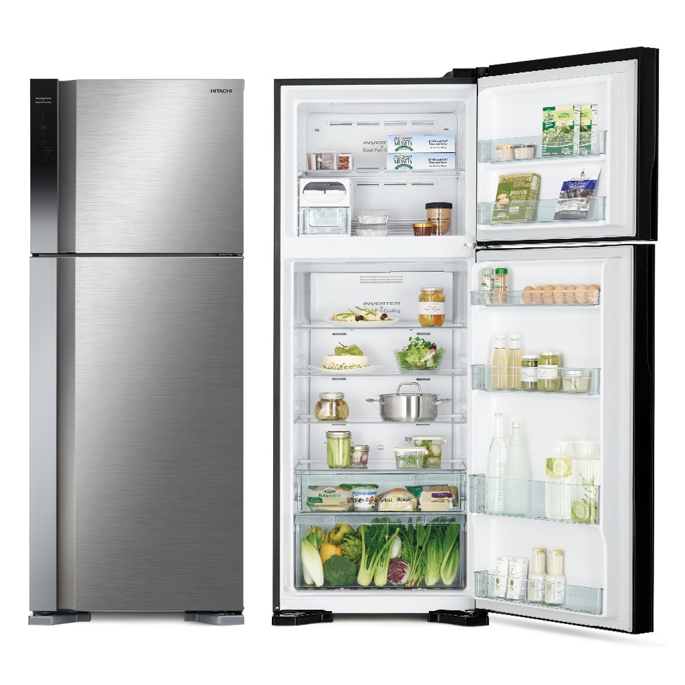 HITACHI 460L Grade 1 Energy Efficient Inverter Twin Fan Double Door Refrigerator RV469, , large
