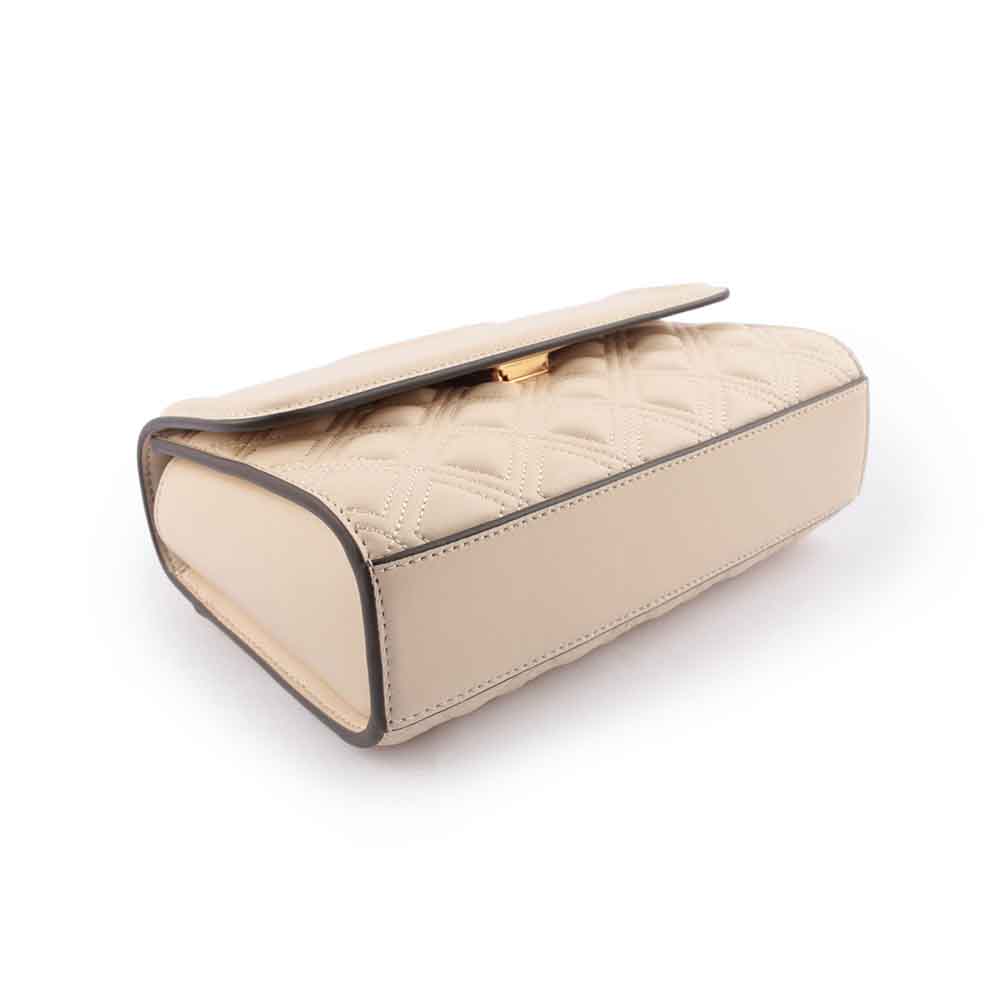 TORY BURCH Fleming 縫線翻蓋小款流蘇二用包/奶油白, , large