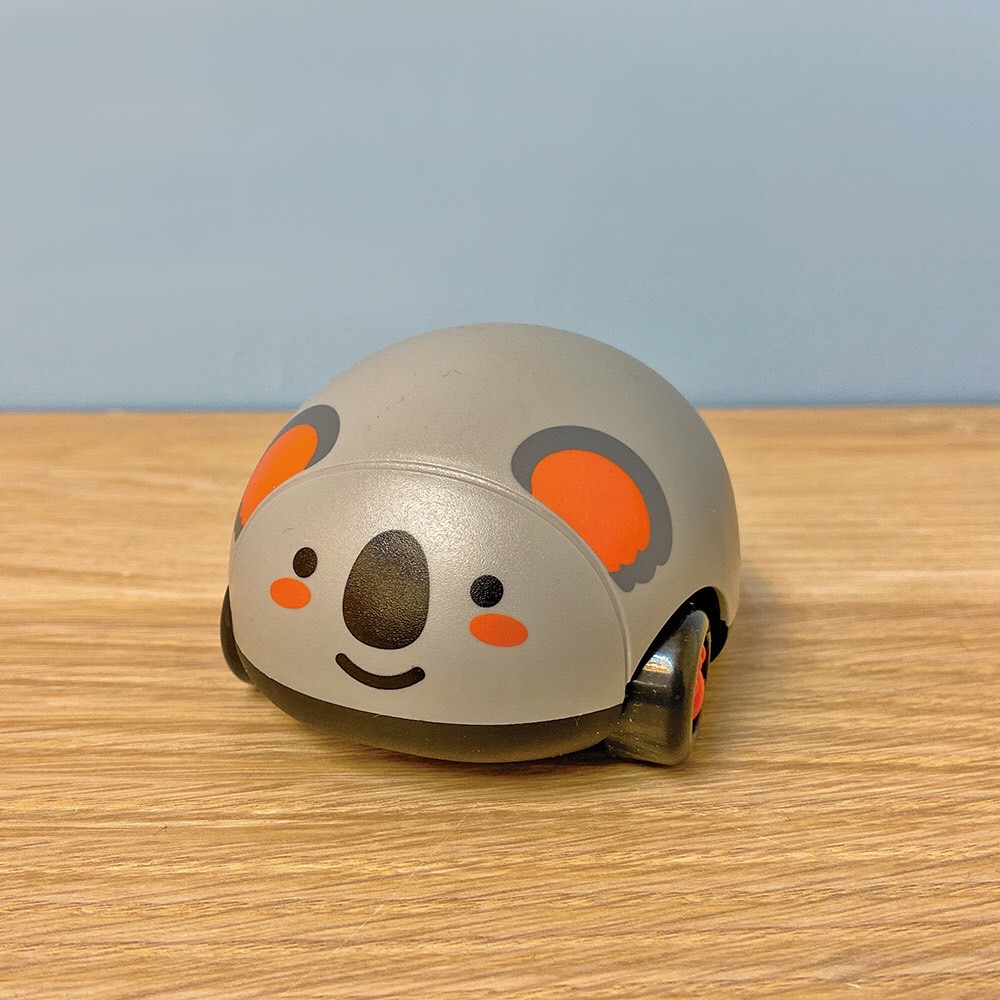 Pull Bcak Car Toy Cow, , large