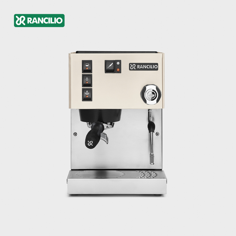 【Rancilio 藍奇里奧】Silvia 單鍋爐單孔 家用半自動咖啡機（時尚白）｜義式咖啡機, , large