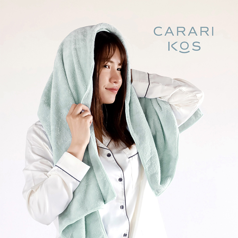 【CB JAPAN】carari kos系列 超細纖維擦頭巾2入組, , large
