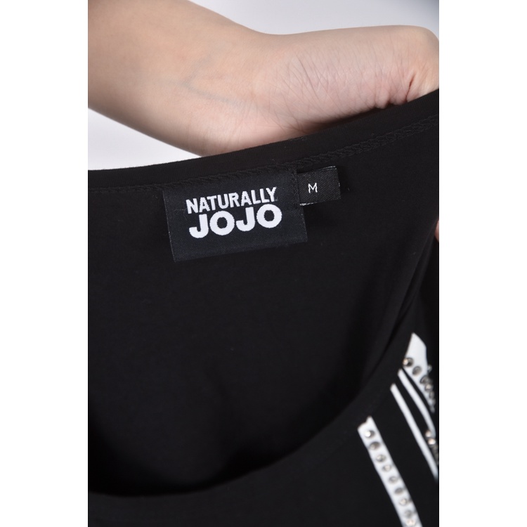 (L) naturally jojo大圖黑色長袖上衣二手衣, , large