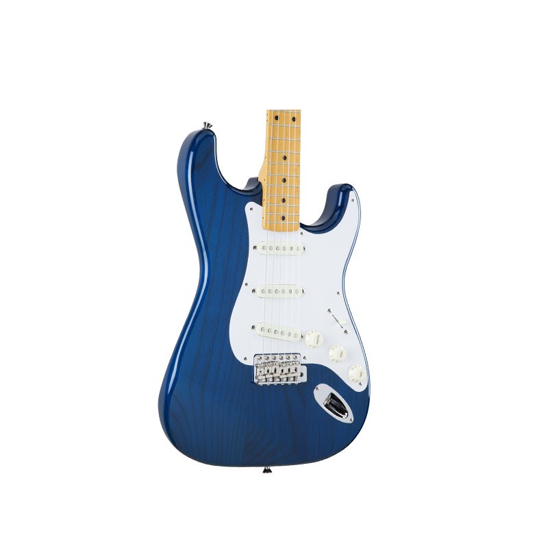 Fender MIJ Traditional '58 Strat MN SBT 電吉他 藍透木紋色【敦煌樂器】, , large