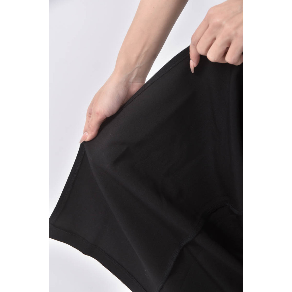 (M) 排扣黑色長裙二手衣, , large