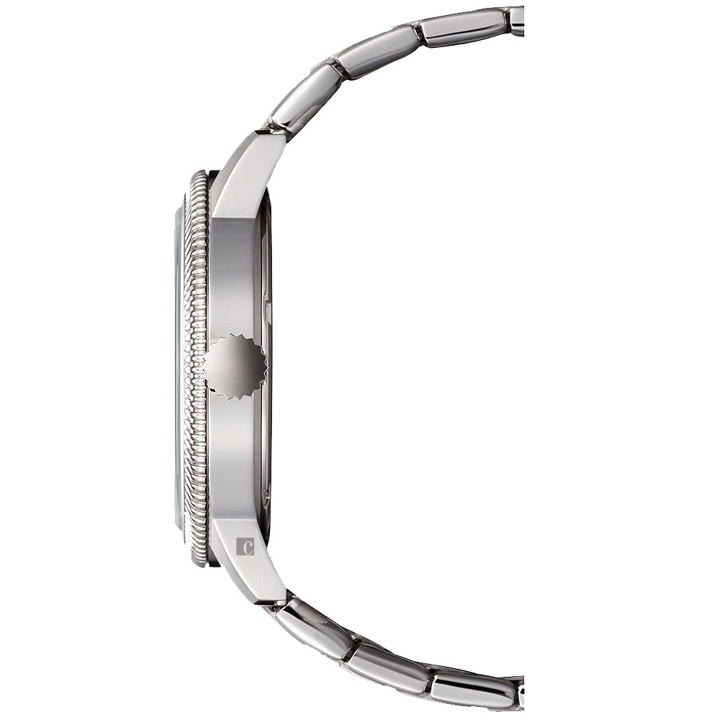 CITIZEN 星辰 光動能復古風紳士手錶-銀x藍 BM7480-81L, , large