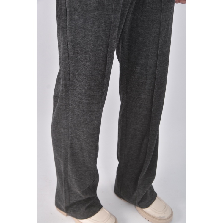 (S) 【智恩私服】高腰質感灰色長褲二手衣, , large