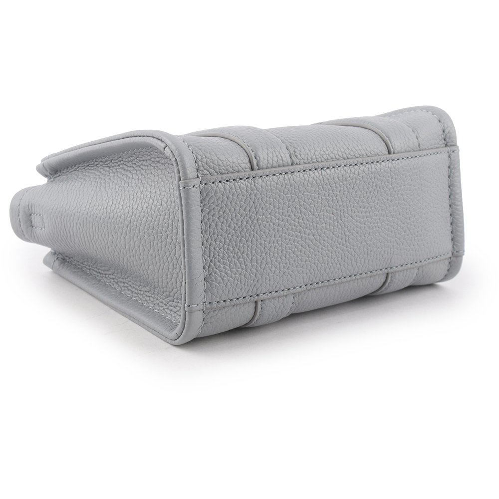 MARC JACOBS THE LEATHER TOTE 粒面皮革迷你托特包/灰色, , large