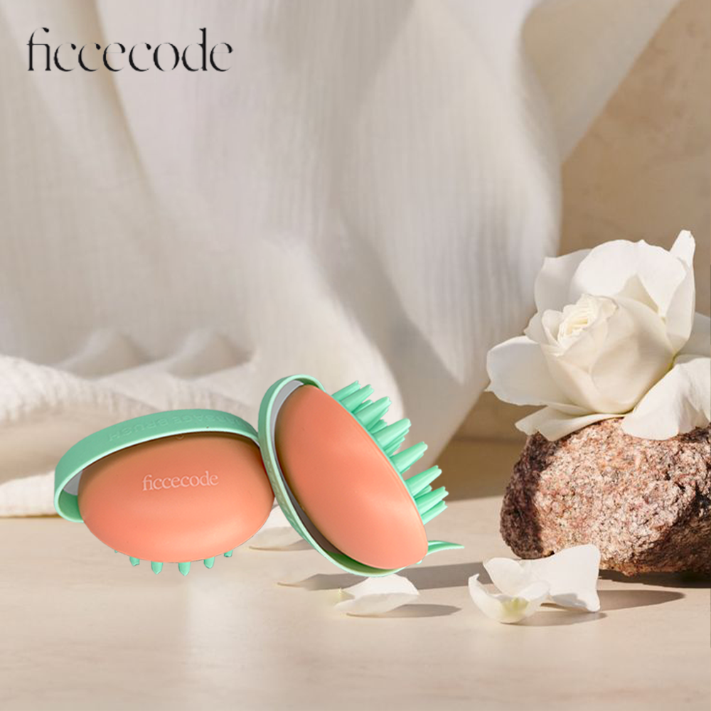 【FicceCode】馬卡龍頭皮軟膠按摩梳, , large