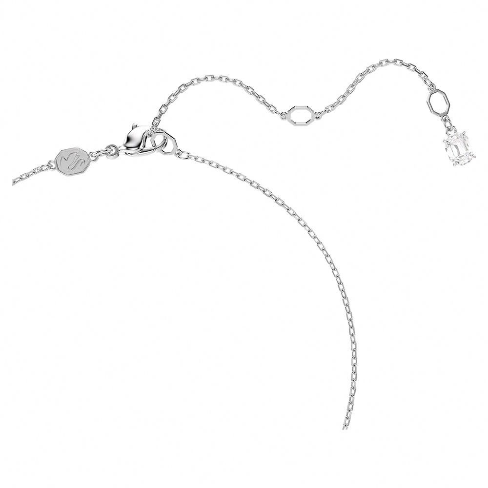 SWAROVSKI 施華洛世奇 Swan 天鵝優雅律動 藍色水晶項鍊(5723389), , large