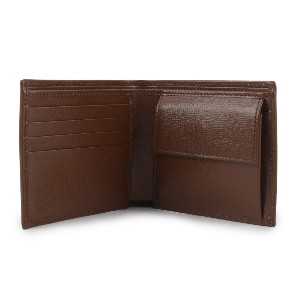 GUCCI Interlocking G Logo 對開零錢袋短夾/棕色, , large