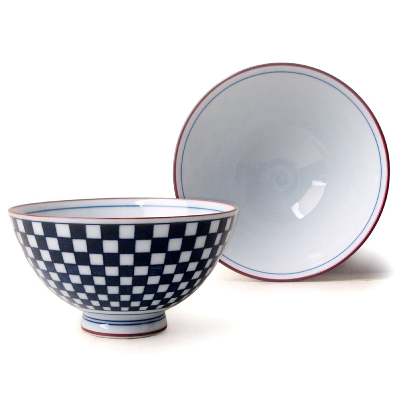 [豐名日本餐具] 4.0"中平碗 市松 / C04RB0-369, , large