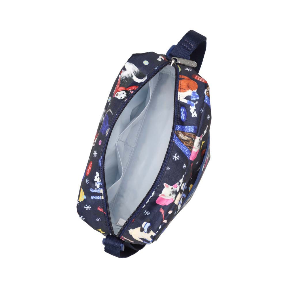 |快速出貨|Lesportsac Daniella Crossbody 輕便拉鍊斜背包/ 雪國汪星人, , large