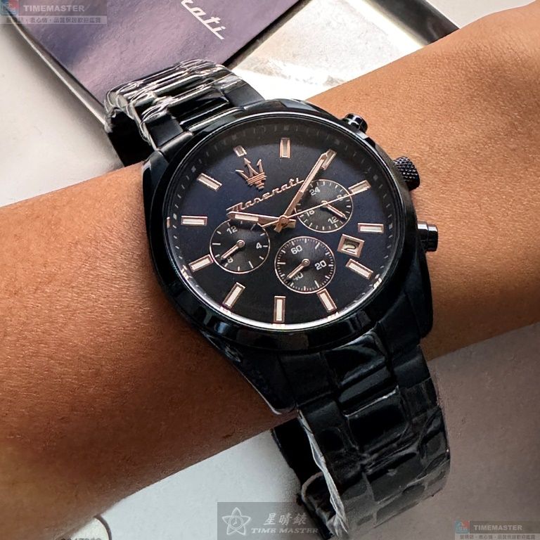 [星晴錶業]MASERATI手錶,42mm,R8873626003寶藍色錶面寶藍錶殼寶藍精鋼錶帶款, , large