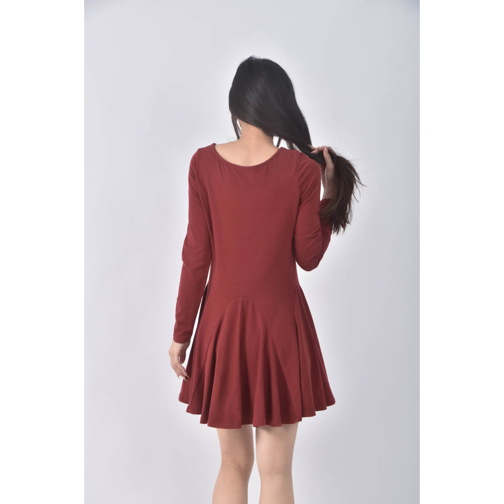 (S) 【又又私服】pazzo素色紅色洋裝二手衣, , large