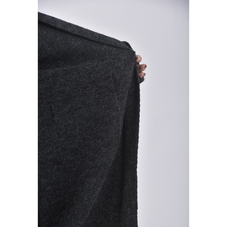 (M) l y shop質感針織長版灰色罩衫二手衣, , large