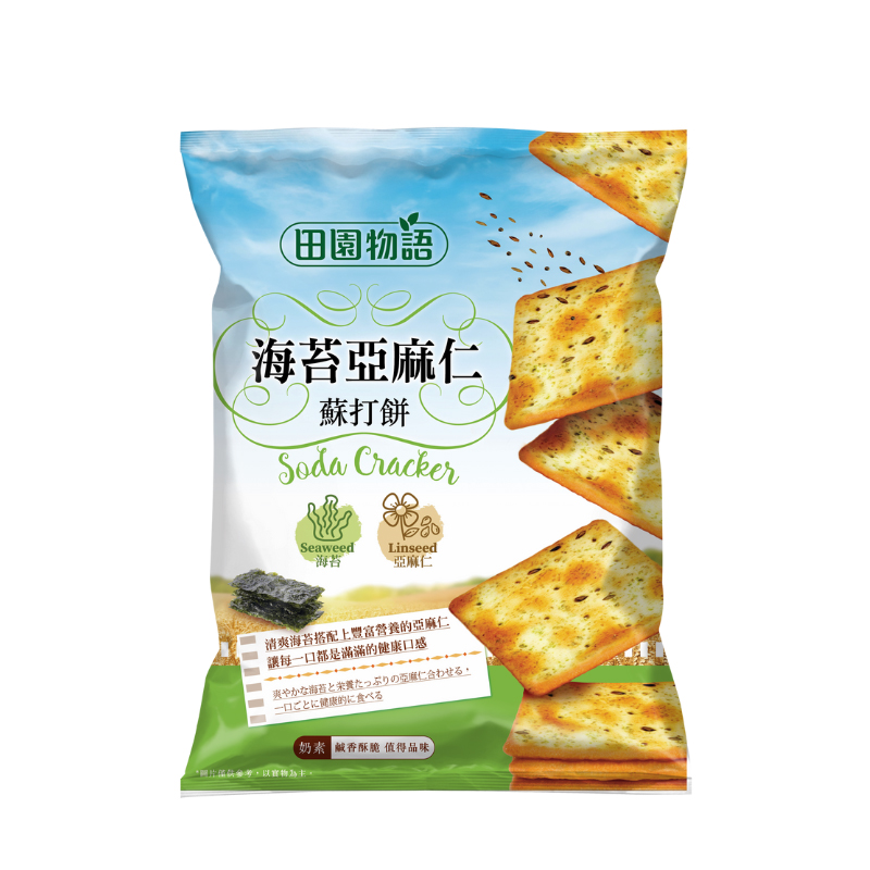 [Wanglii] Pastoral Saga Seaweed Flaxseed Soda Crackers