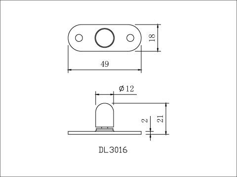 Pulley sliding door locator, , large
