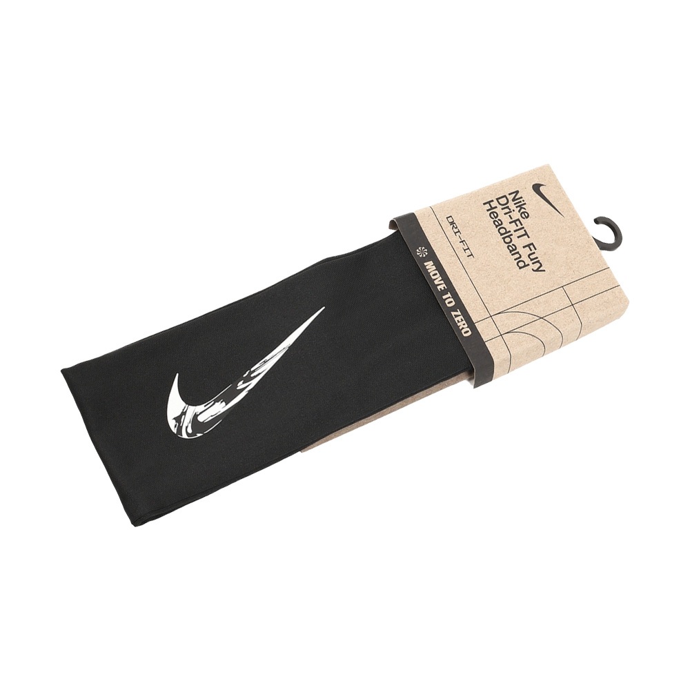 NIKE FURY 頭帶 3.0 PRINTED 運動頭帶 止汗髮帶 健身 訓練 戶外 運動 吸汗 乾爽 透氣 彈性 黑, , large