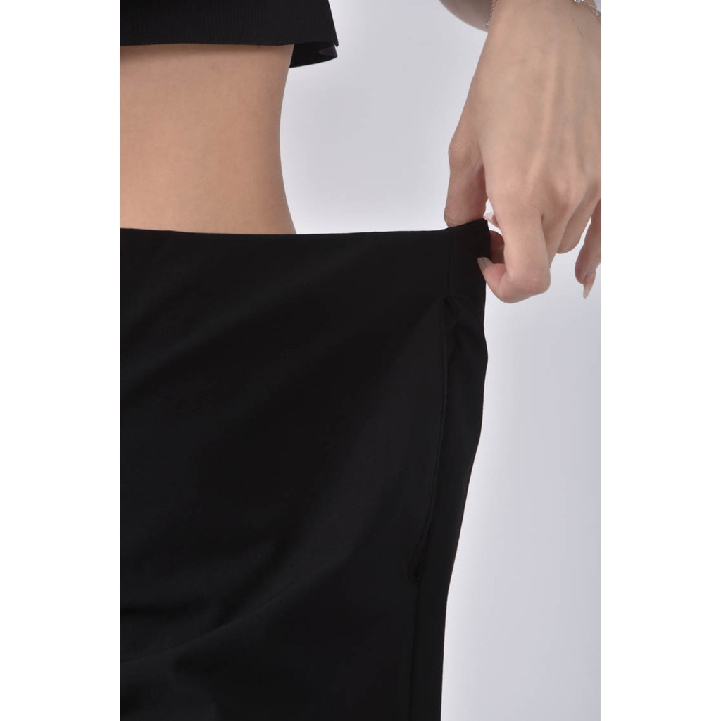 (2XL) comeover高腰寬版黑色短褲二手衣, , large