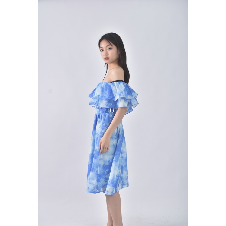 (S) shein渲染藍色洋裝二手衣, , large