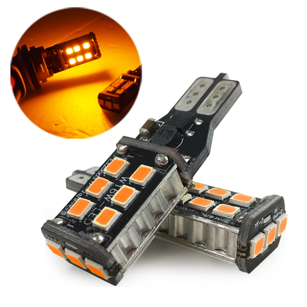 Super Bright Decoder W16W-15 LED T10 Style - 2 Pack - White Light, , large