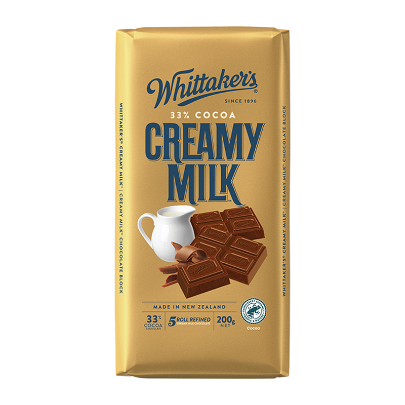 Whittakers Creamy Milk Block, , large