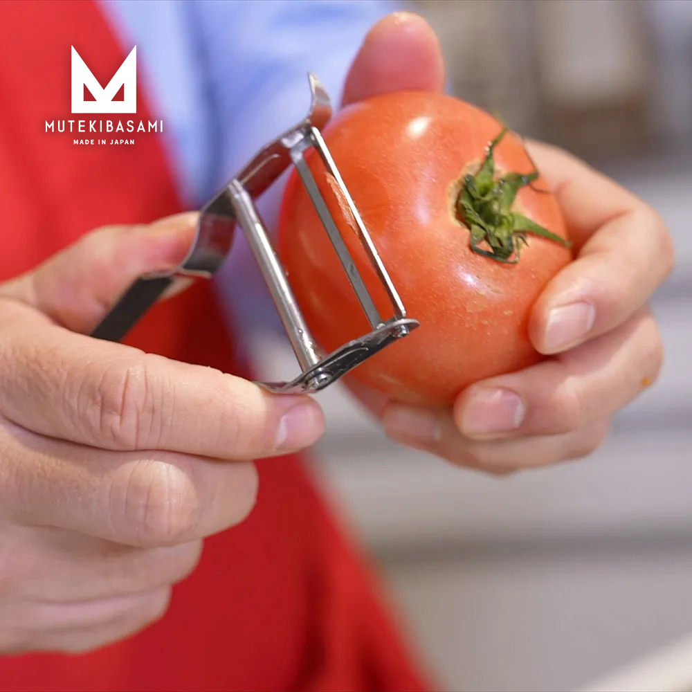 【日本協和工業】日本製不鏽鋼料理凹凸型削皮刀(智慧型削皮器/MUTEKIBASAMI系列), , large