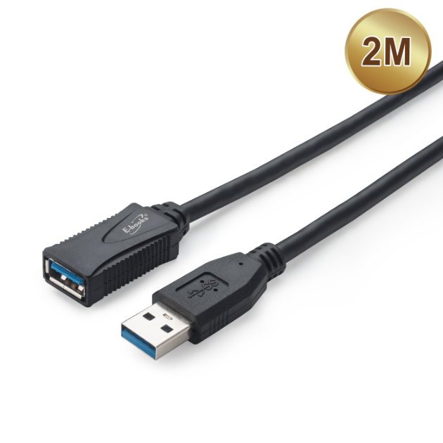 E-books XA31 USB 3.2 公對母轉接延長線 2M 高速傳輸 支援多設備 鍍錫銅芯, , large