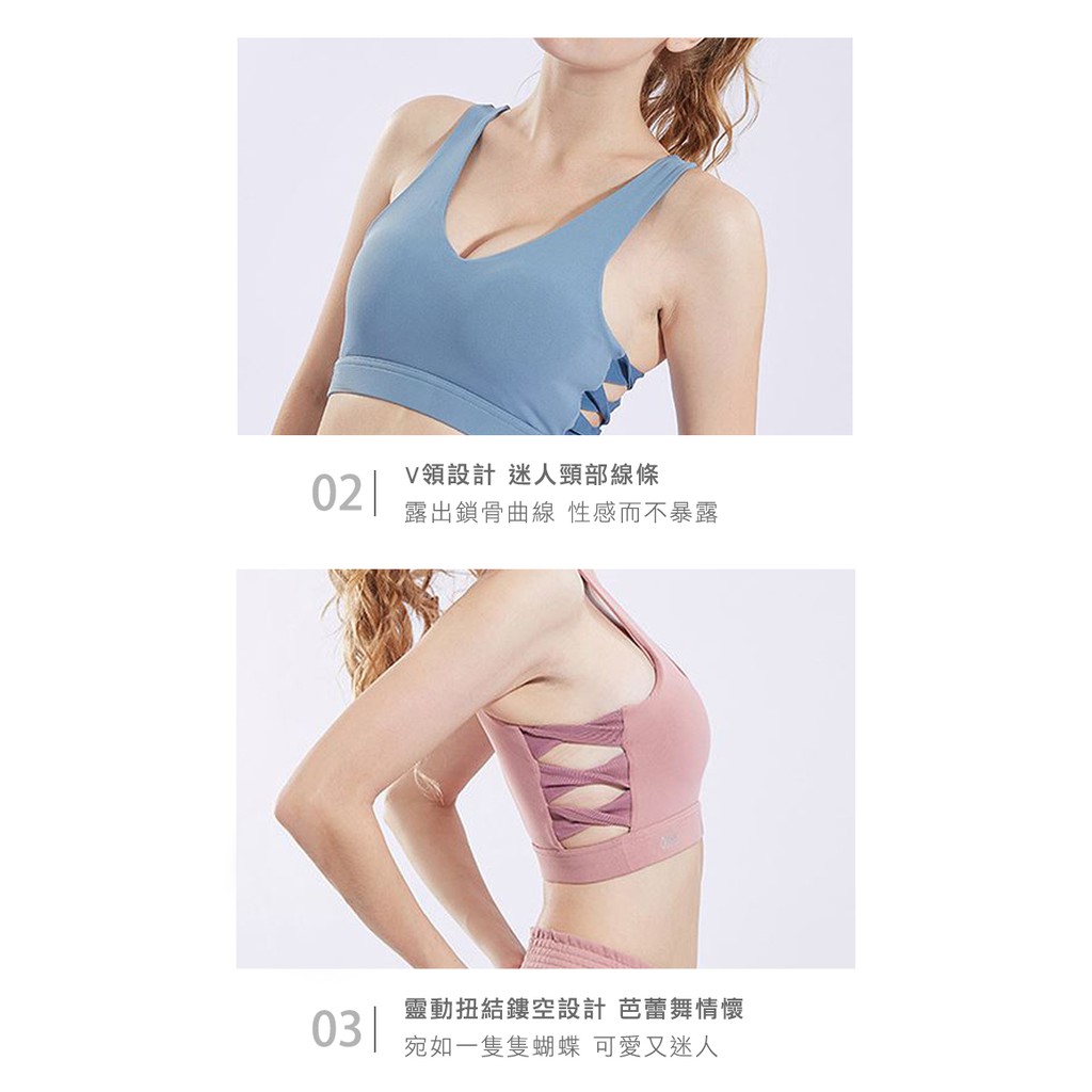 【LOTUS】胡桃鉗芭蕾扭結運動內衣-霧霾藍, , large