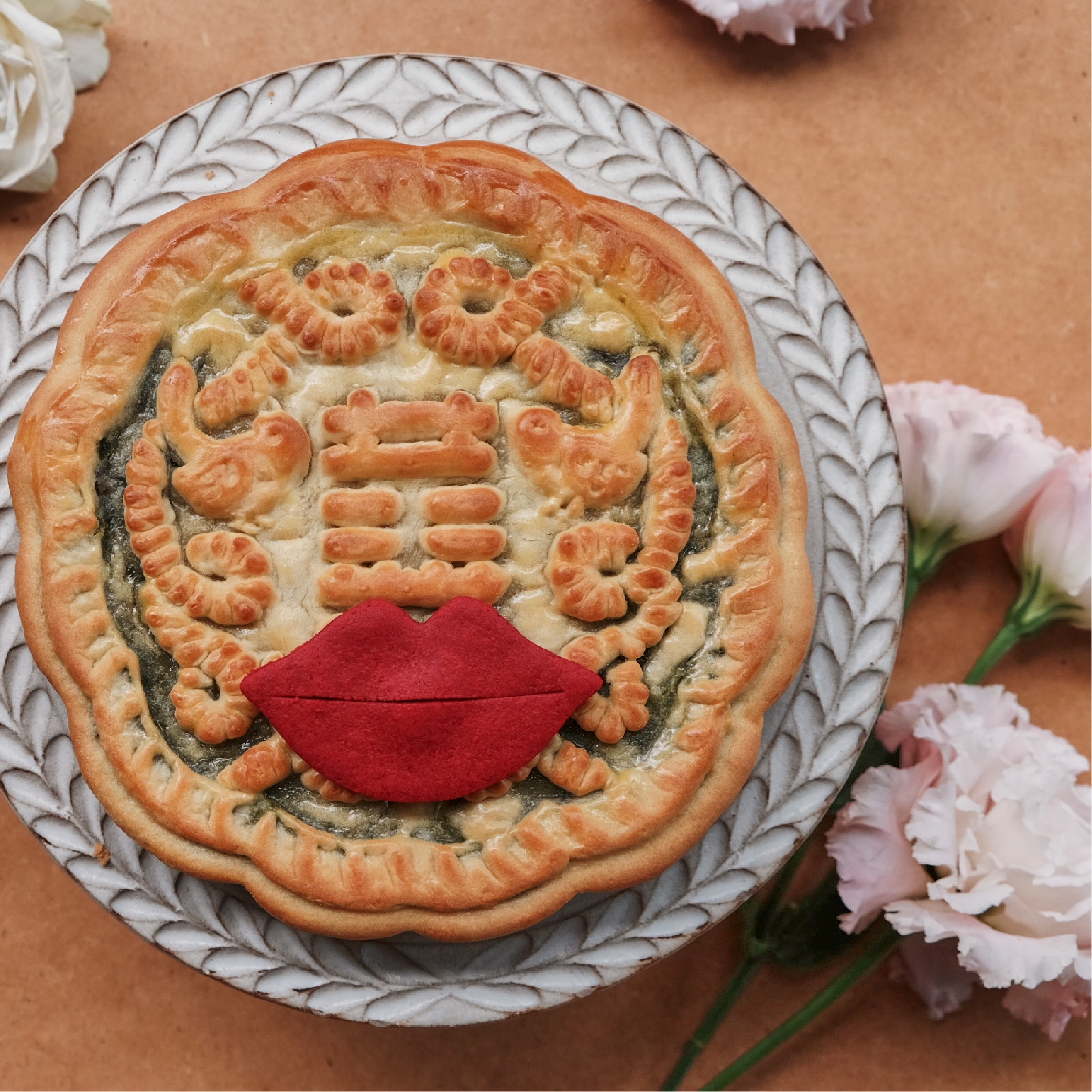 【喜豐香1985】母親節限定｜美人絳唇紅 綠茶紅豆大餅禮盒 &mdash; 台灣傳統漢餅手工製作, , large