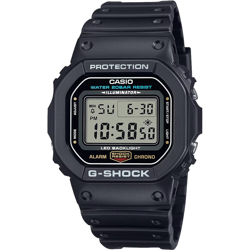 CASIO 卡西歐 G-SHOCK 經典DW-5600系列電子腕錶 DW-5600UE-1, , large