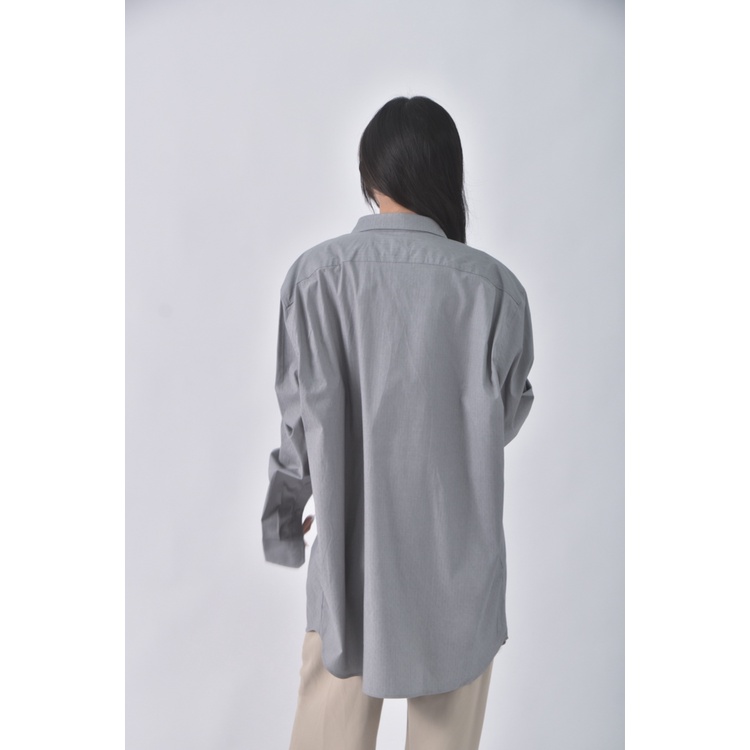 (XL) gap質感棉質灰色長袖上衣二手衣, , large